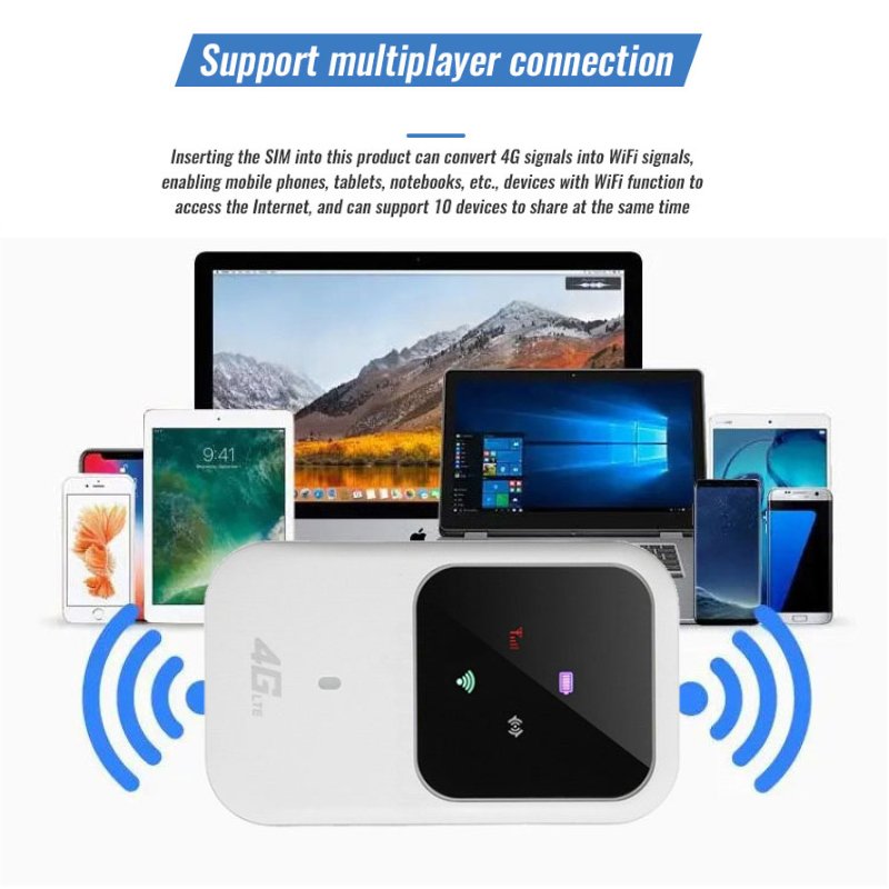 Factory stock 4G LTE Portable Wifi routers Pocket Hotspot Unlock wifi H80 router Extender Wireless modem network cards